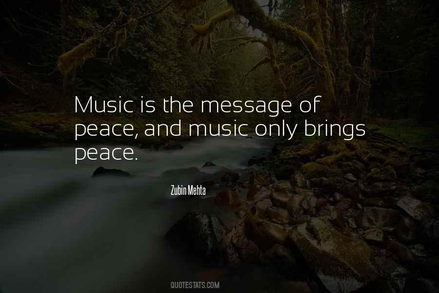 Quotes About Peace And Music #66938