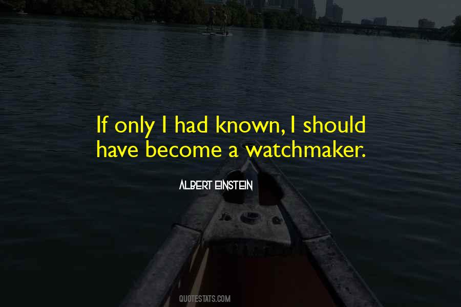 If Only I Had Known Quotes #1564381
