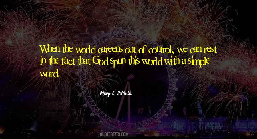 God Is In Control Of All Things Quotes #523757