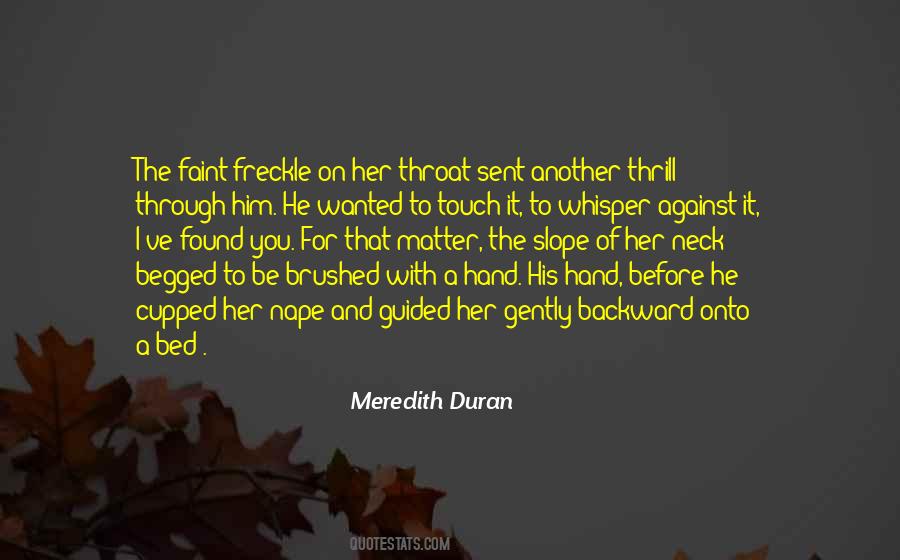 Quotes About The Touch Of A Hand #1877863