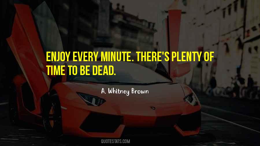 Enjoy Every Minute Quotes #769758