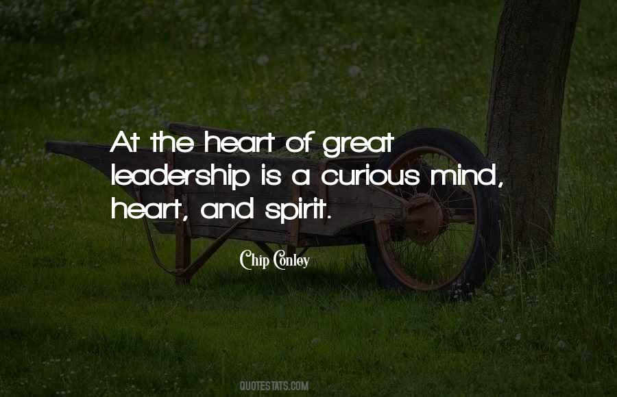 Heart Of Leadership Quotes #1292028
