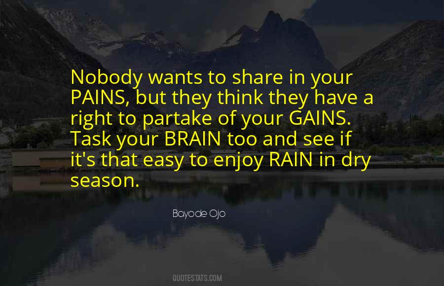 Enjoy The Rain Quotes #1236813