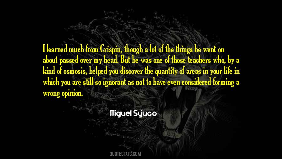 Learned From You Quotes #1354874