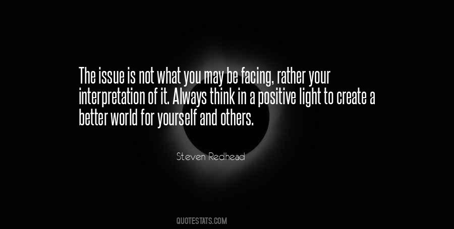 Quotes About A Positive Light #1452616