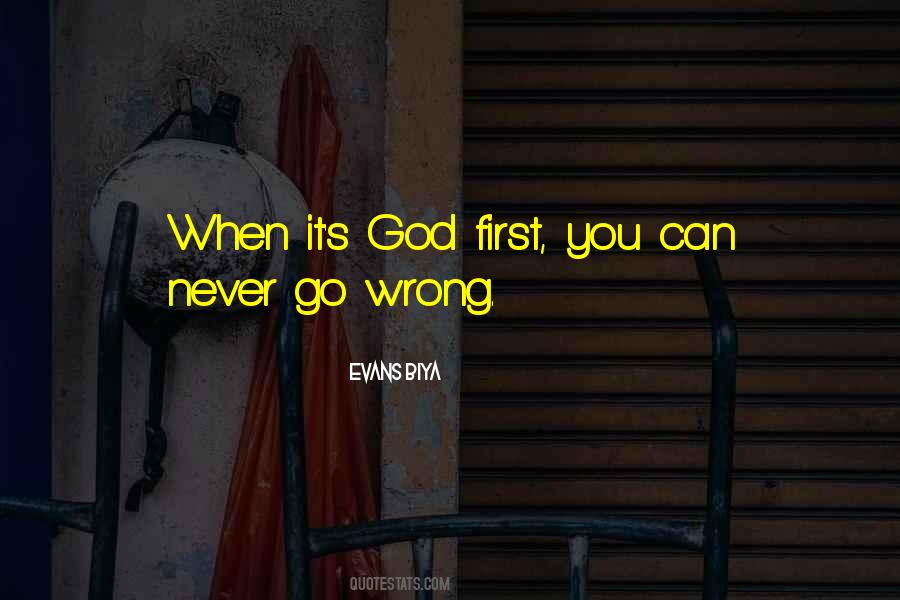 First God Quotes #24396