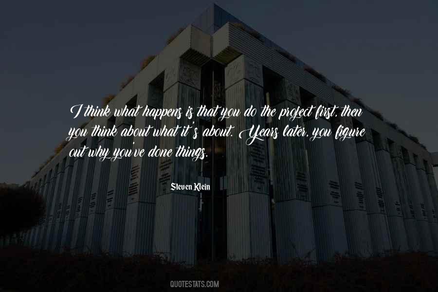 First Project Quotes #137812