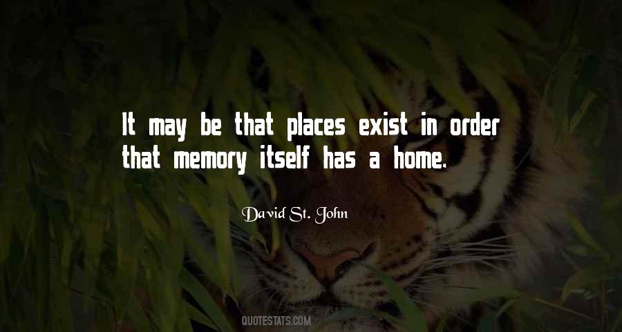 Quotes About Memories Places #1394098