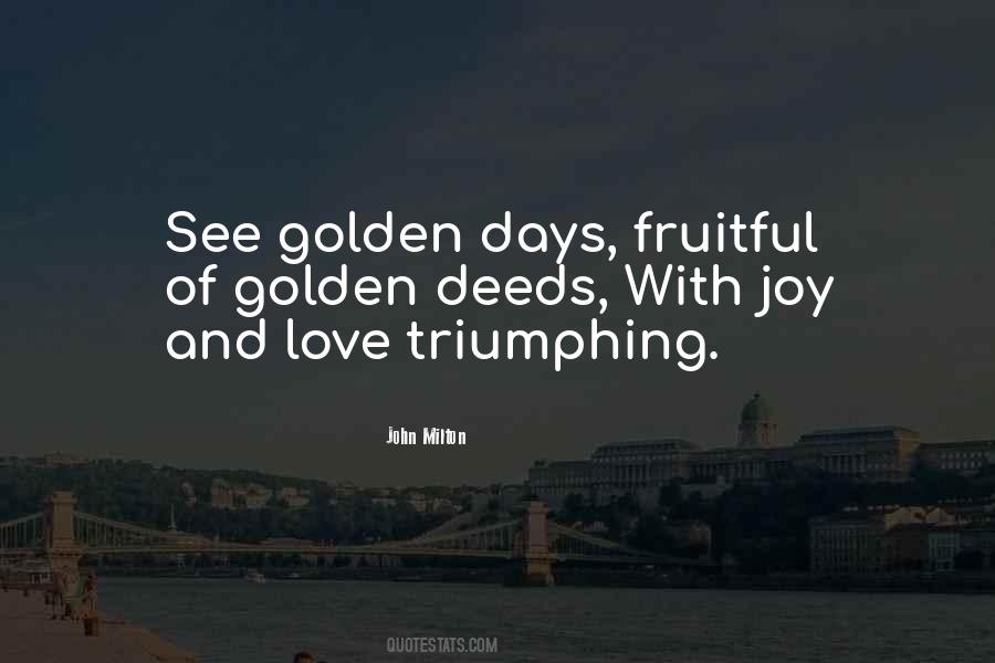 Golden Love Quotes #326357