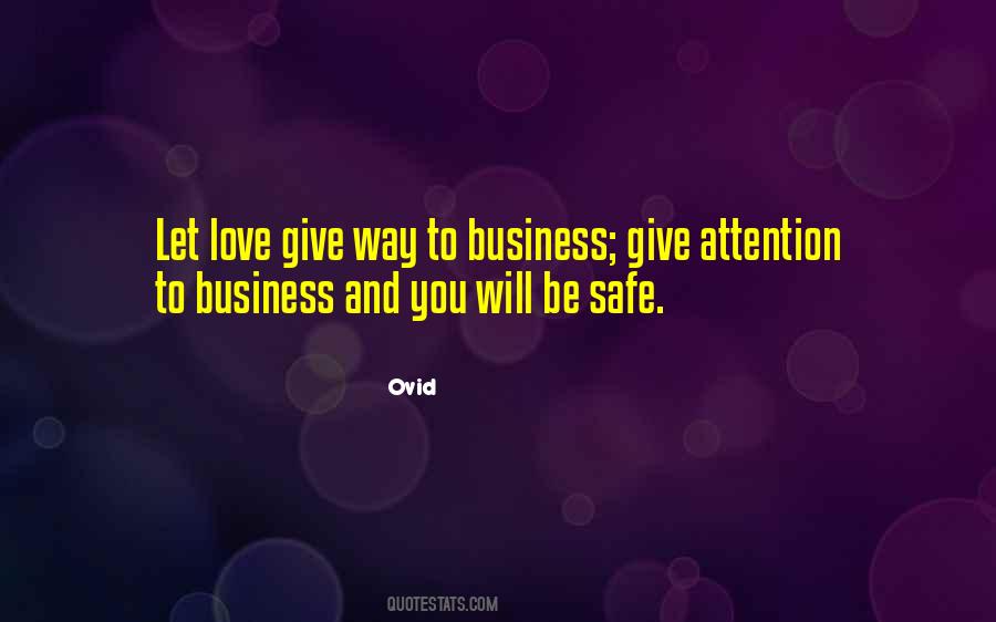 Love And Business Quotes #1419050