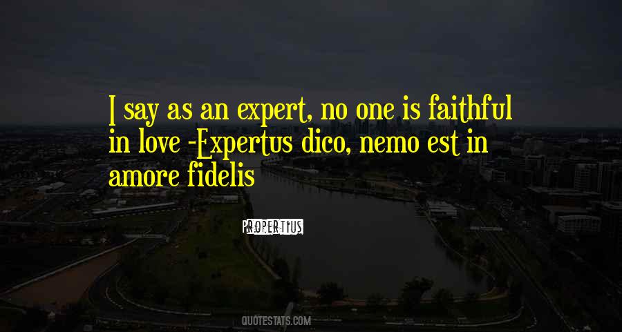 No One Is Faithful Quotes #400460