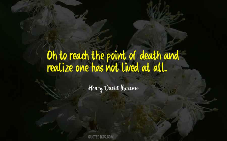 Point Of Death Quotes #1309010