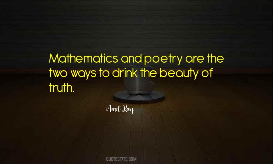 Beauty In Mathematics Quotes #160916