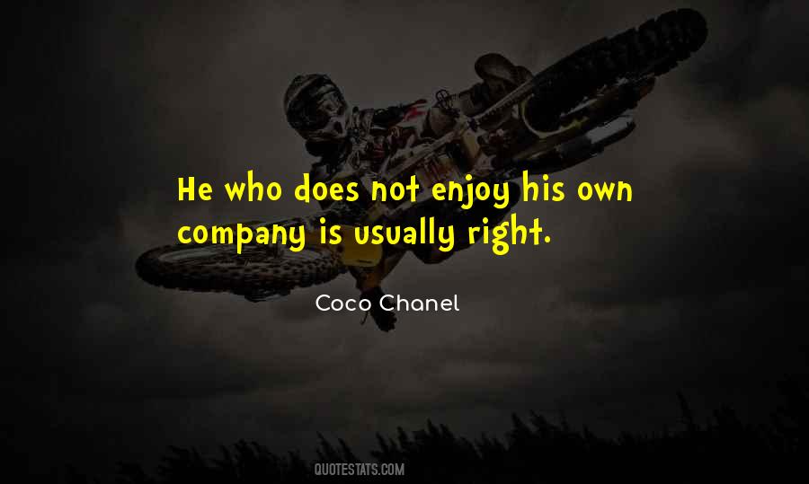 Enjoy Company Quotes #1372803