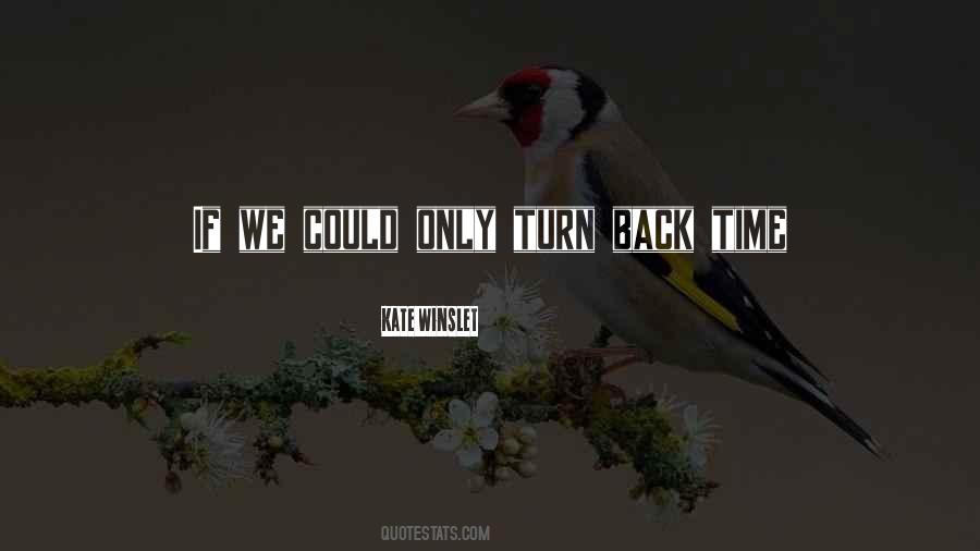 Quotes About If I Could Turn Back Time #604813