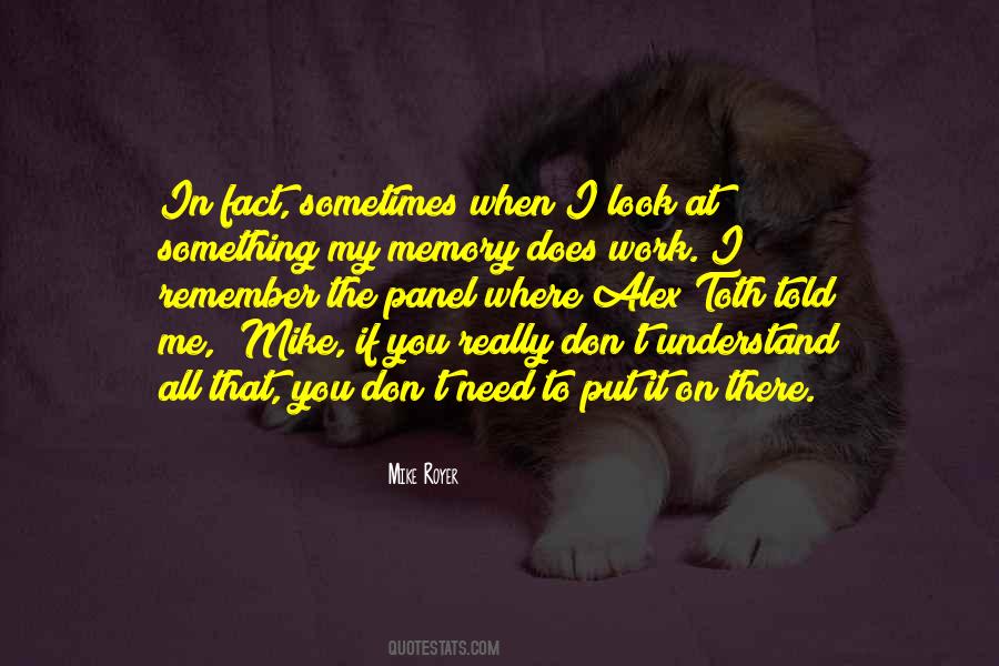Work Memories Quotes #1435745
