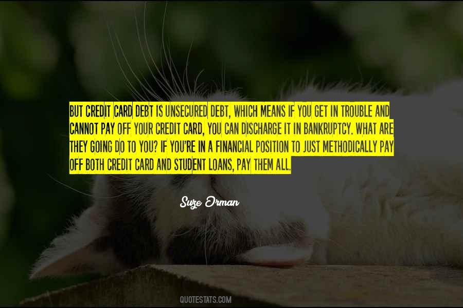 Pay Off Debt Quotes #1619465