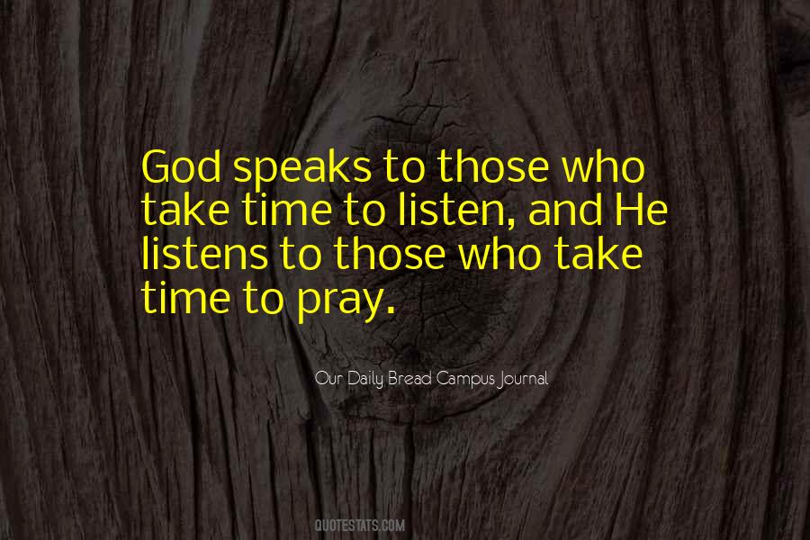 Take Time To Pray Quotes #1573365