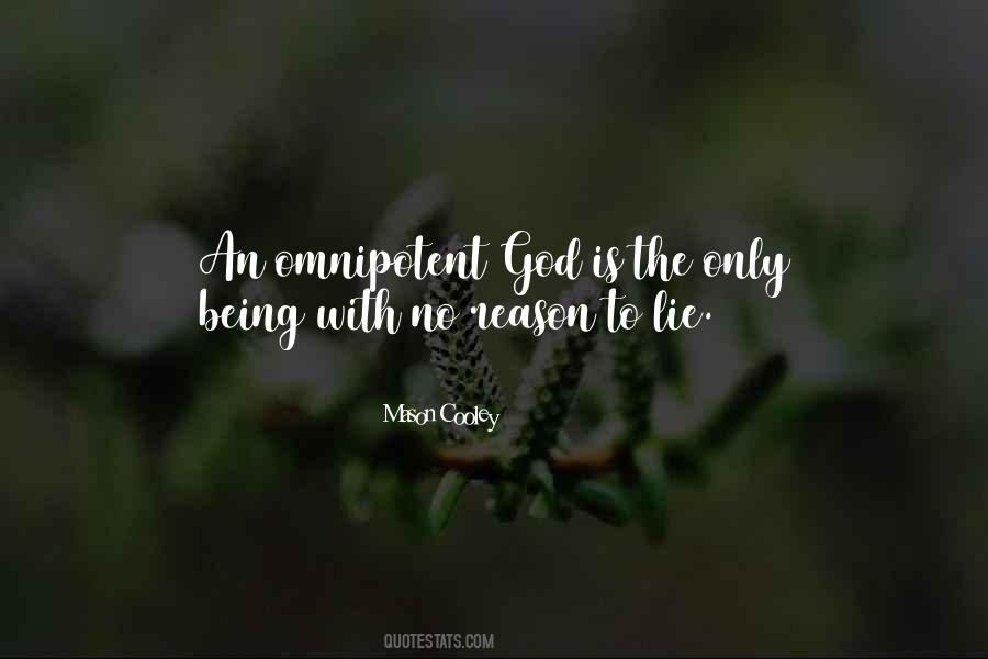 Is God Omnipotent Quotes #720608