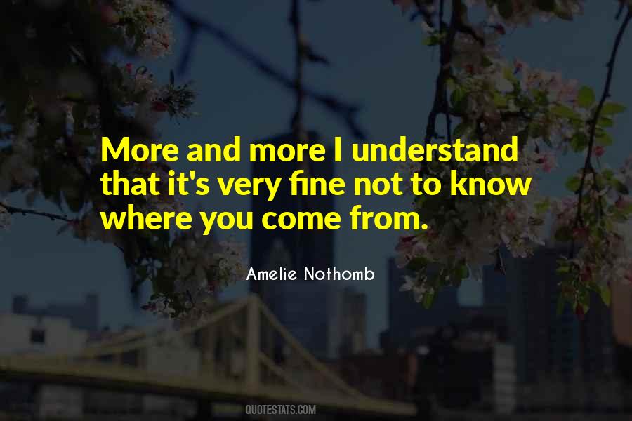 I Know Where I Come From Quotes #412604