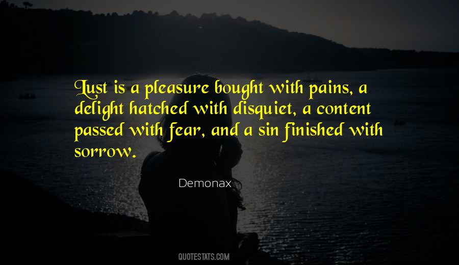 Pain And Fear Quotes #75678