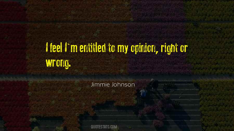 Entitled To Their Own Opinion Quotes #1348197