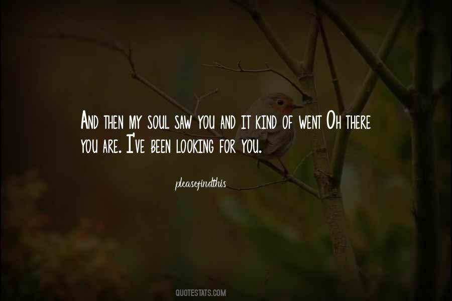 Soul Saw You Quotes #1795403