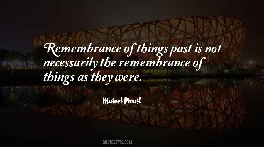 The Memory Of Things Quotes #1185336