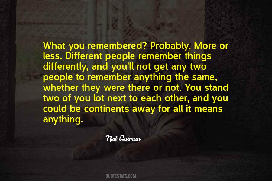 The Memory Of Things Quotes #1512209
