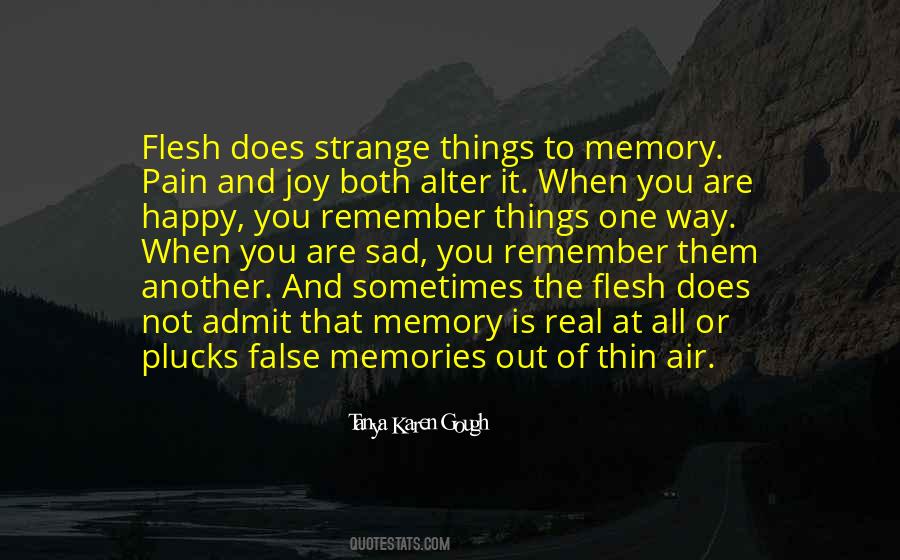 The Memory Of Things Quotes #275373