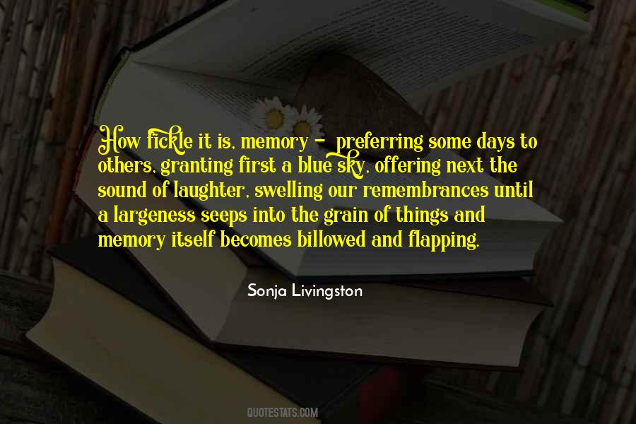 The Memory Of Things Quotes #423967
