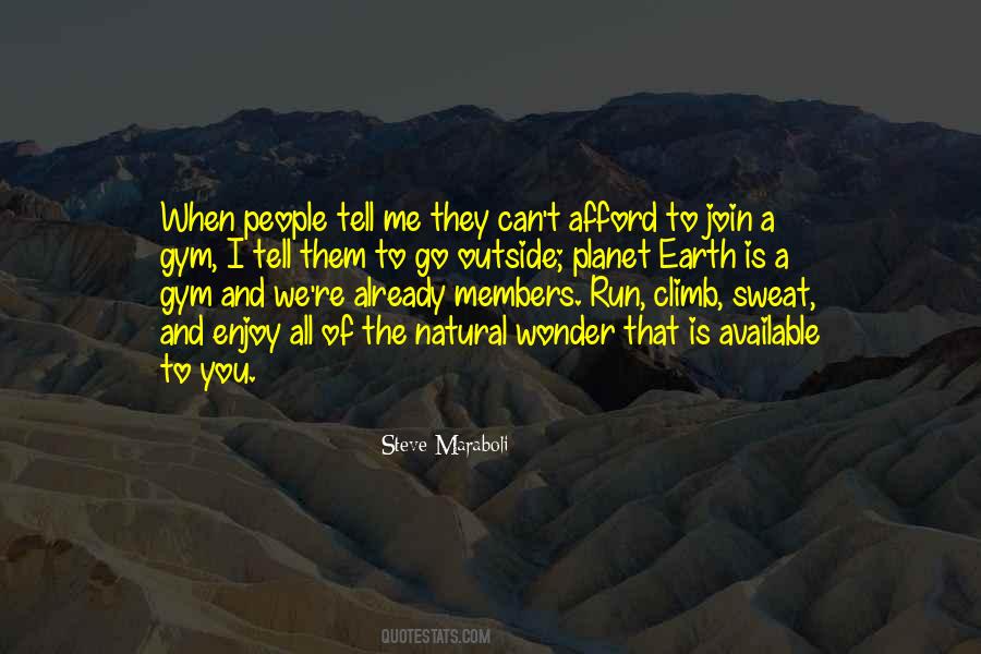 Nature Run Quotes #502507