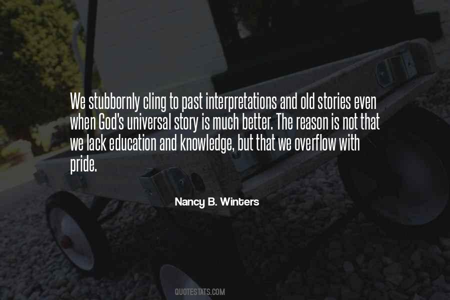 Cling To The Past Quotes #1727945