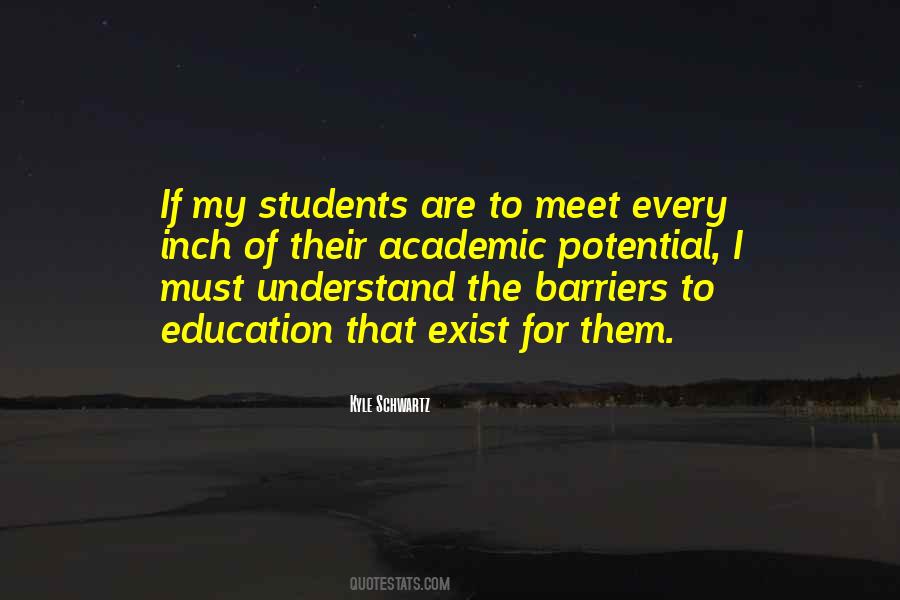 Education Barriers Quotes #834719