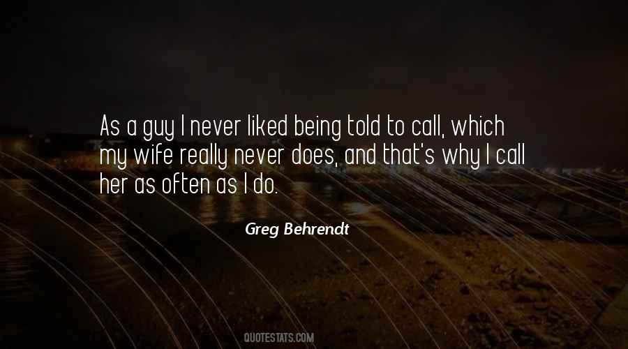 Being My Wife Quotes #592053