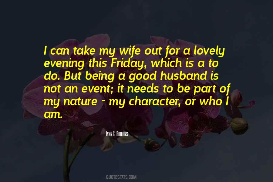 Being My Wife Quotes #670782