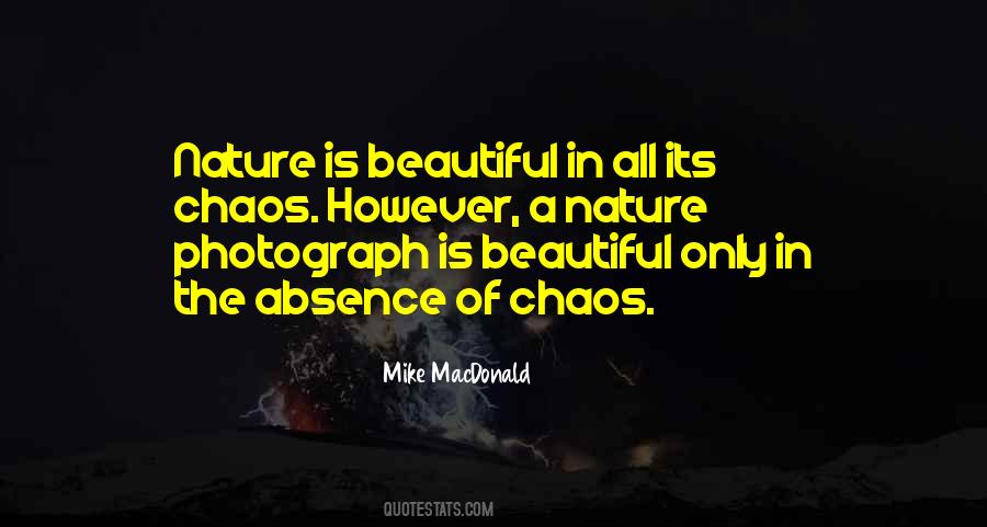 Nature Chaos Quotes #1084116