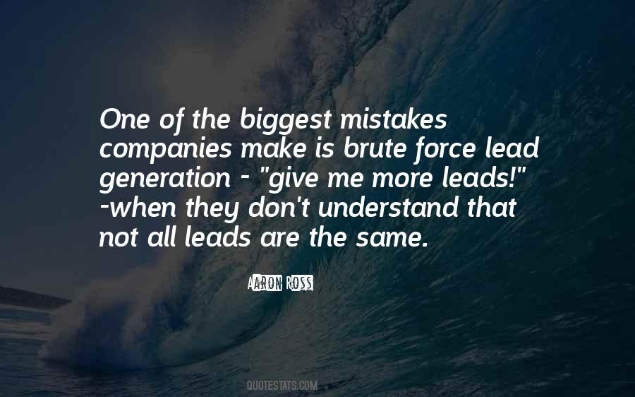 Make One Mistake Quotes #968623