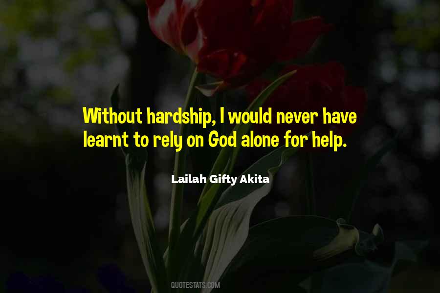 Hardship God Quotes #1550000