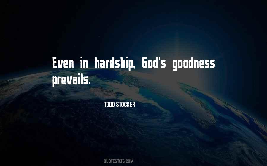 Hardship God Quotes #1591693