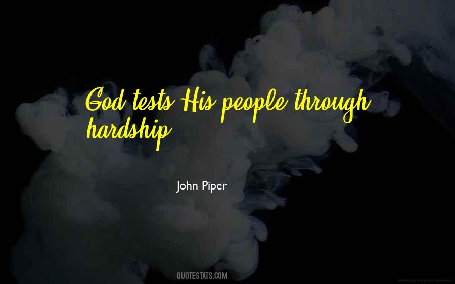 Hardship God Quotes #877922