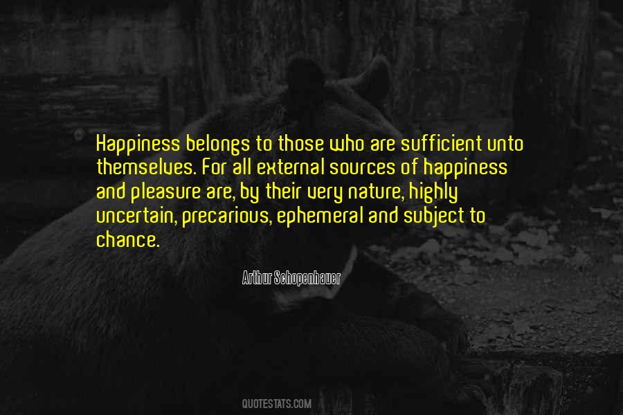 Ephemeral Happiness Quotes #1242820