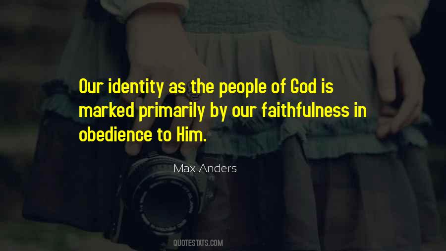 Quotes About Identity In God #1205742