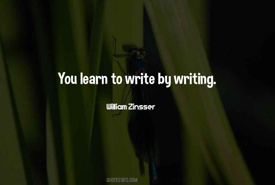 Learn To Write Quotes #1788984