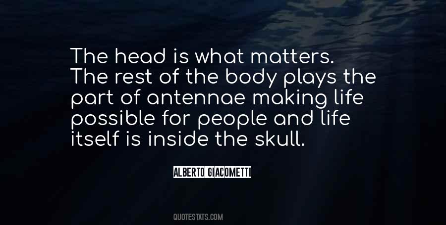 Skull Head Quotes #1640961