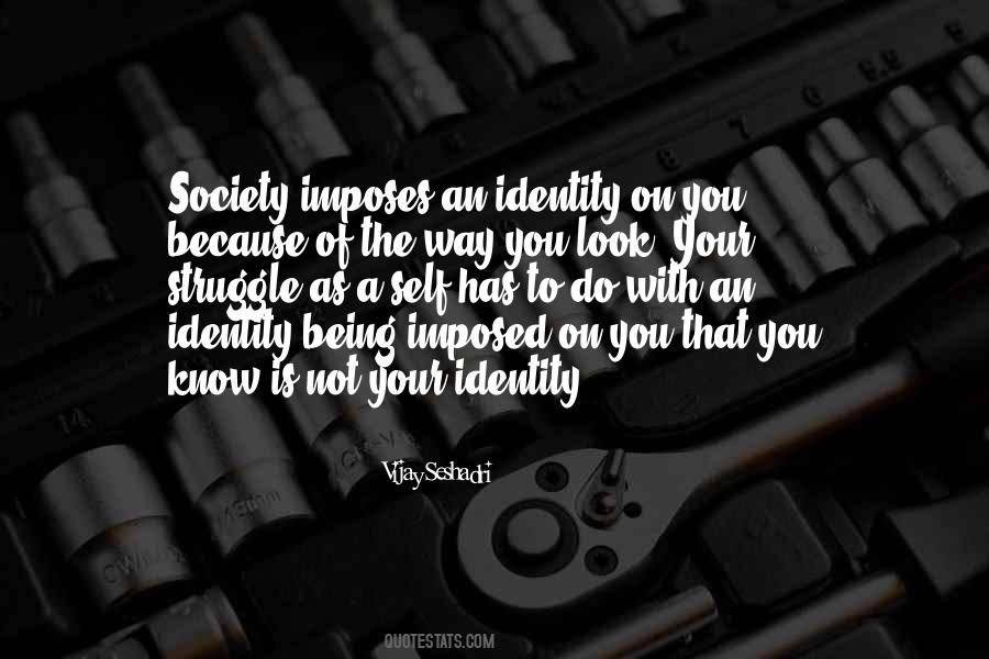 Quotes About Identity And Society #1704735