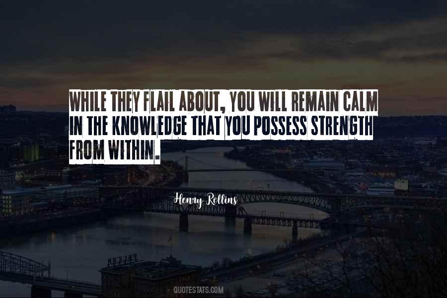 Calm Strength Quotes #1243787
