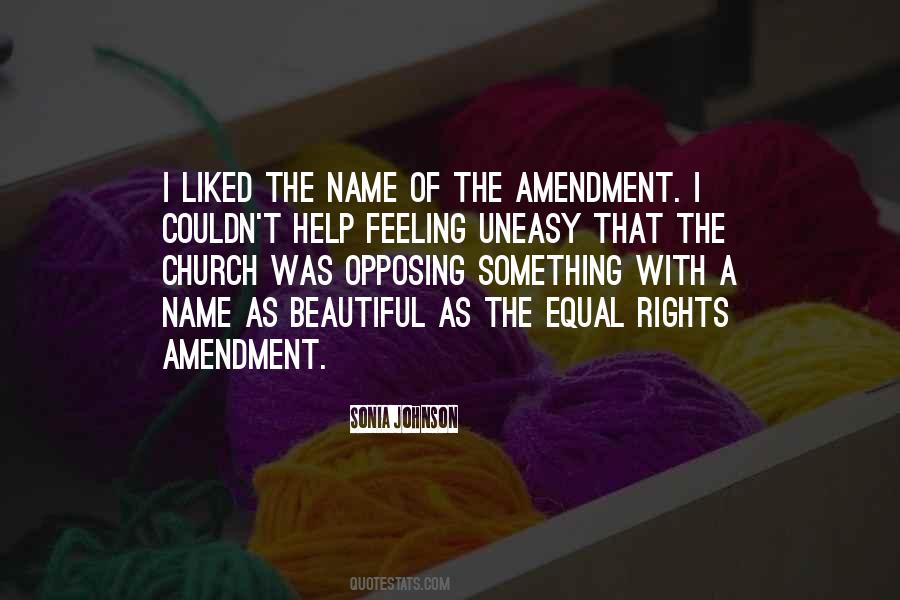Equal Rights Amendment Quotes #74957