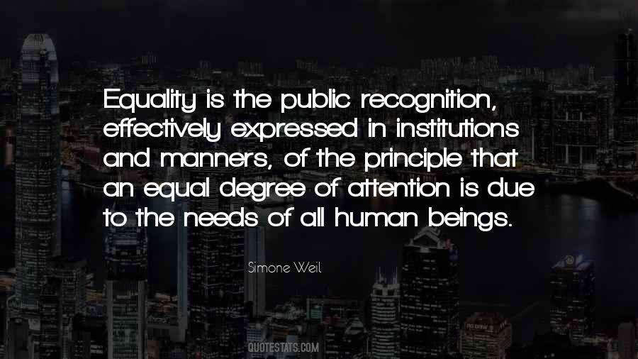 Equality Human Quotes #235636