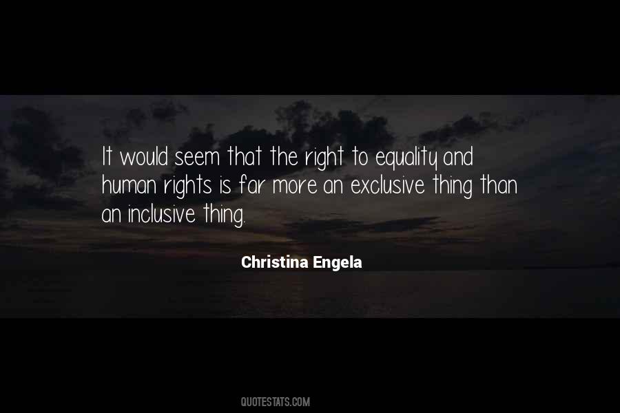 Equality Human Rights Quotes #1443609